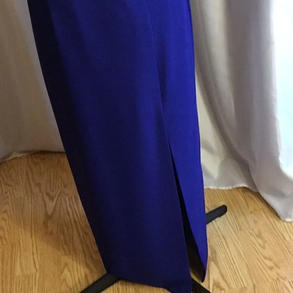 JR NITES a size 8 petite maxi dress with matching short beaded jacket